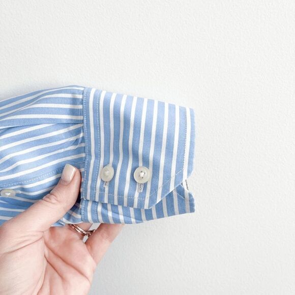 Tommy Hilfiger Mens Oxford Shirt 1985 Stripes Regular Fit Long Sleeve Blue Small - Picture 3 of 8